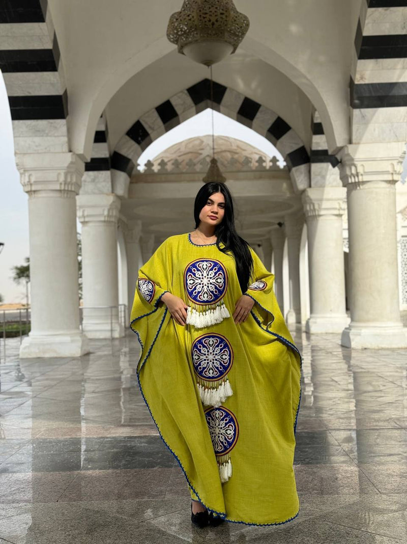 Free size women's Turkish linen abaya