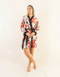 Short women's robe