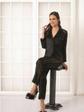 Pierre Cardin Women’s Satin Lace Pajamas Set