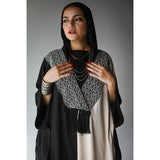 V-neck embroidered dress kaftan