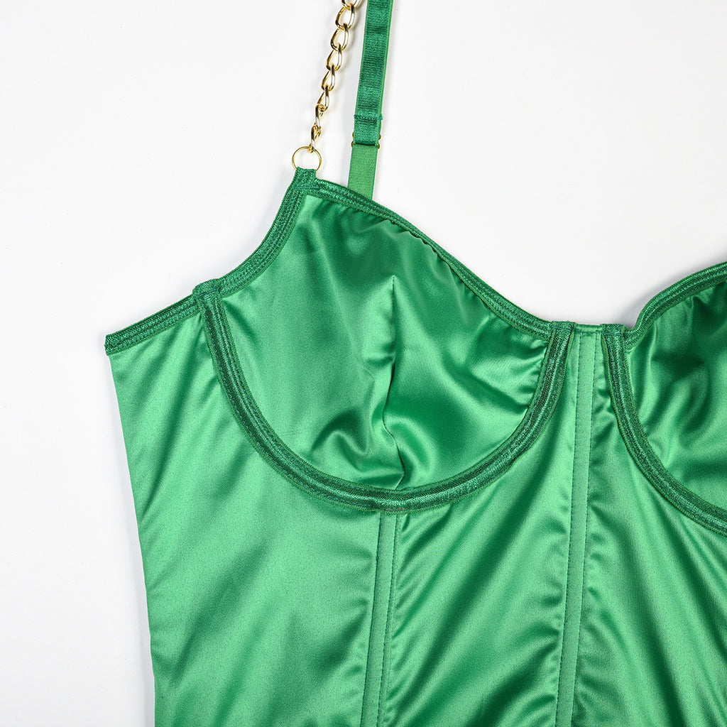 Bondage Garter Belt Bra Set