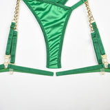 Bondage Garter Belt Bra Set