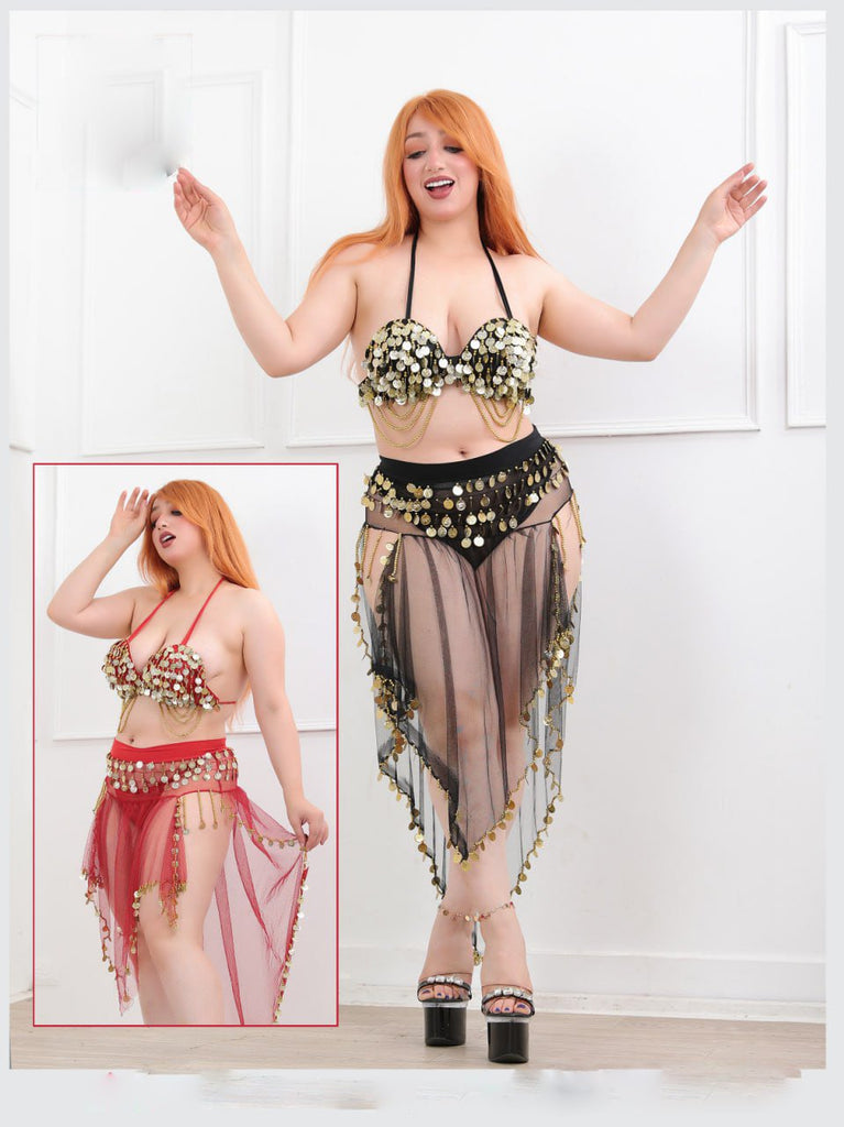 Short belly dance suit