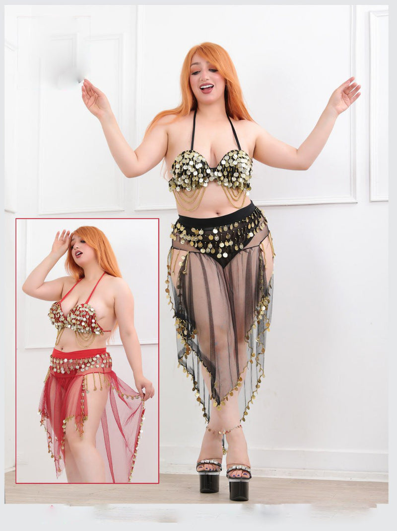 Short belly dance suit