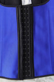 Black 4 Steel Boned Latex Waist Trainer Vest