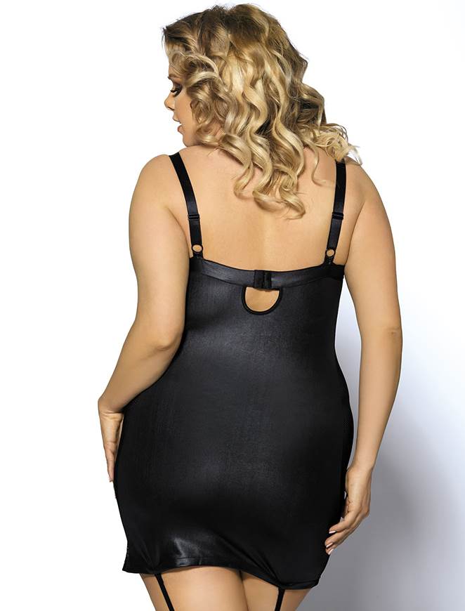 Look Black Sexy Leather Dress Egypt