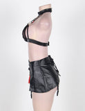 Black Plus Size Boudoir Flirty Bra Set