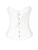 Online Sexy Silvery Floral Corset Top WITH FARAWLAYA