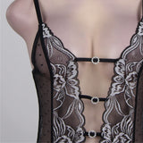 Halter Teddy Egypt With Lace Embroidery