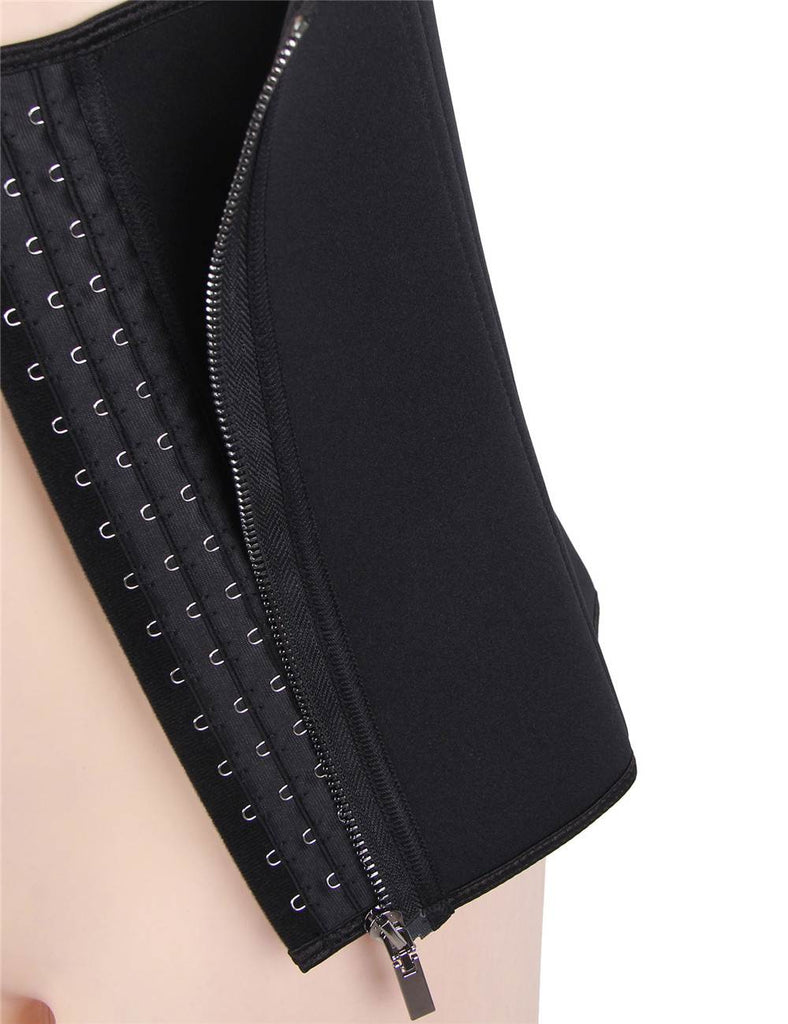 New 6 Pieces Steel Bones Black Neoprene Waist Training Corset