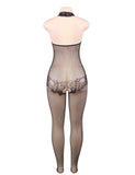 Lace and Fishnet Turtleneck Bodystocking Egypt