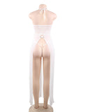 Elegant Hollow Out Lace Sexy Nightgown Egypt