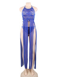 Elegant Hollow Out Lace Sexy Nightgown Egypt