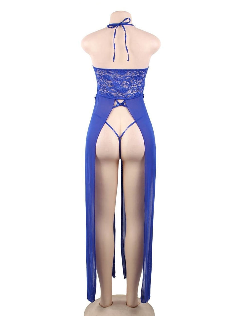 Elegant Hollow Out Lace Sexy Nightgown Egypt