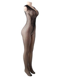 Flower Pattern Fishnet BodyStocking