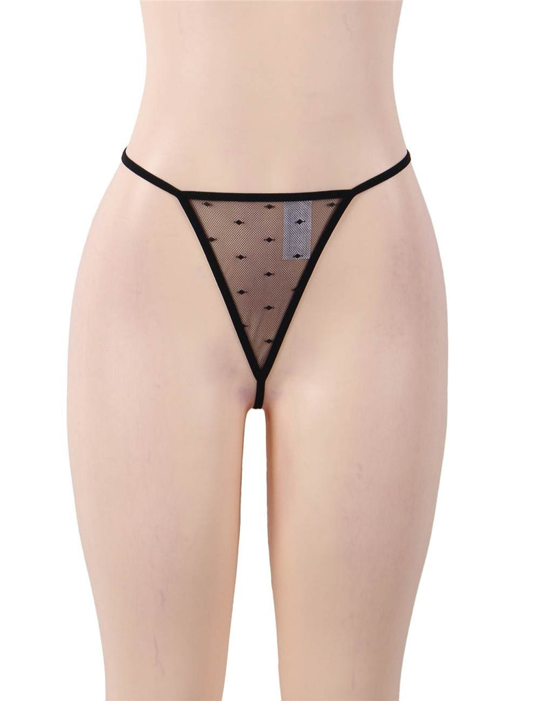 Sexy Slim See-through Mesh Plus Size Garter Lingerie Egypt With G String