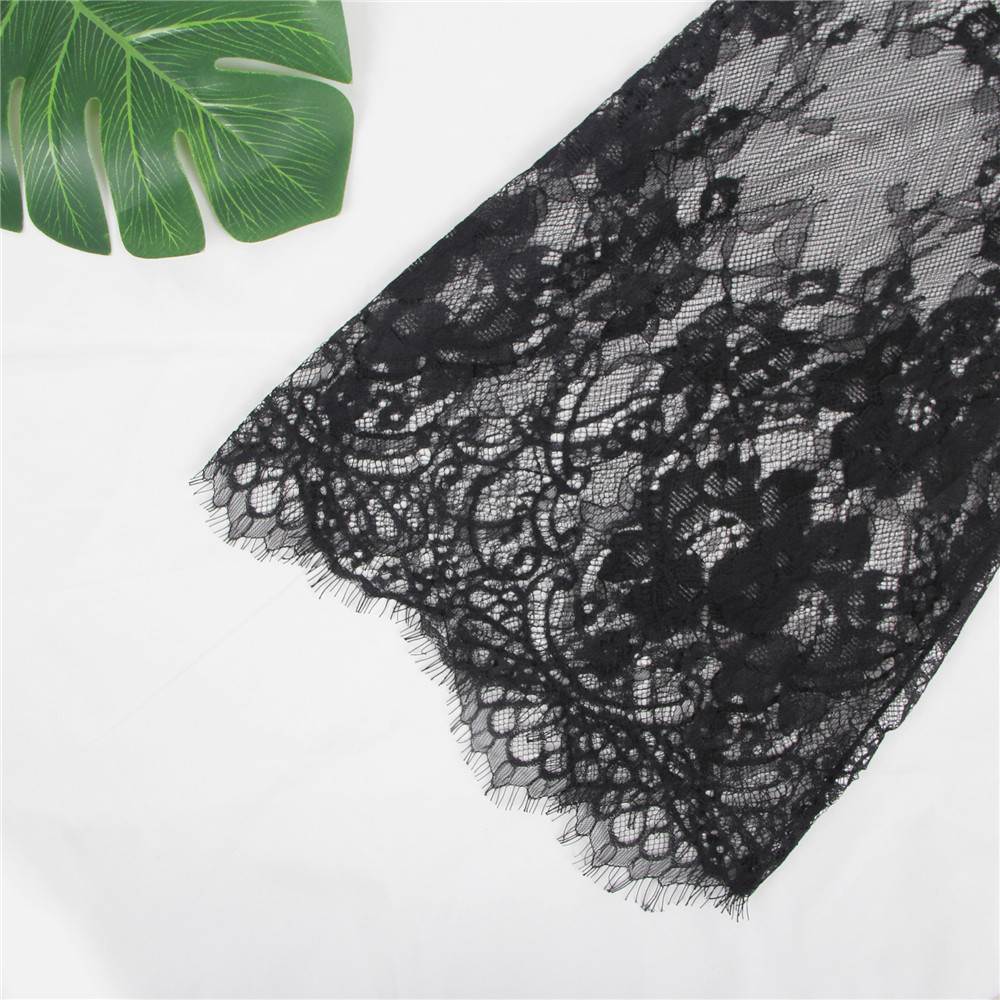 Eyelash Lace Nightdress Silk Long Sleeves Sleepwear Egypt with G String