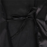 Eyelash Lace Nightdress Silk Long Sleeves Sleepwear Egypt with G String