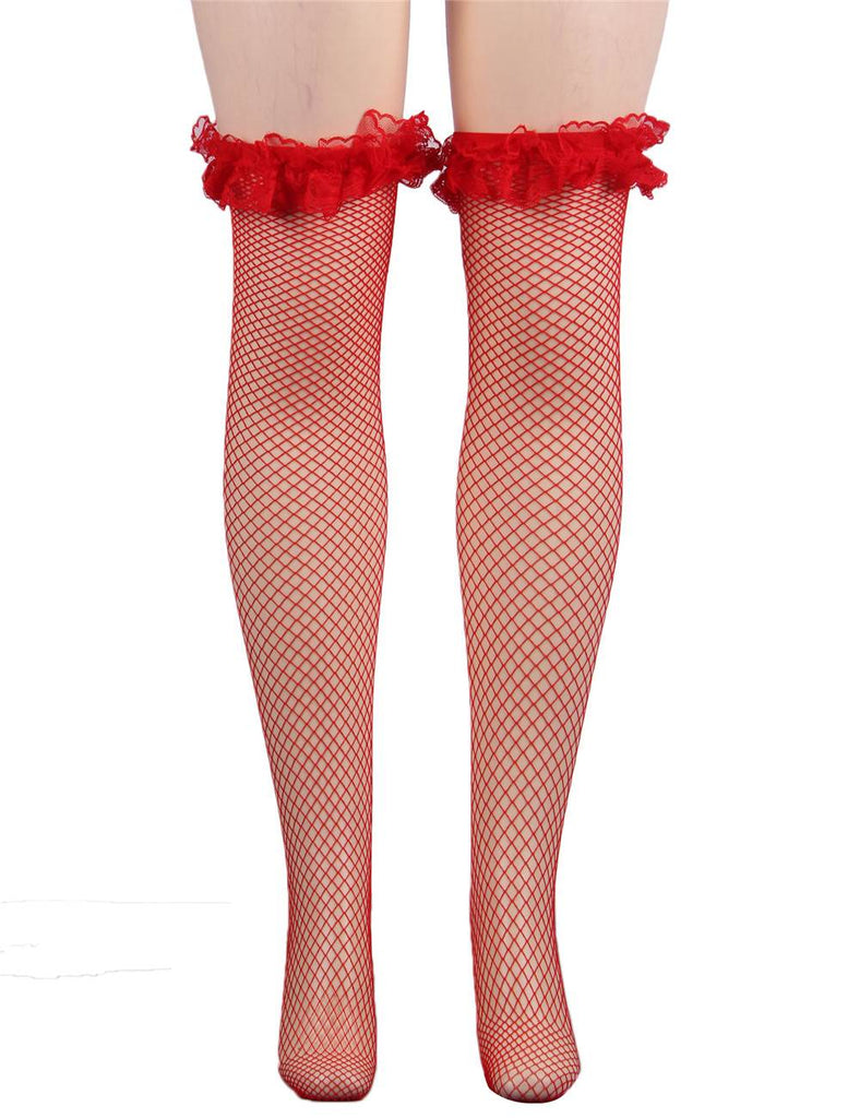 Fence Net Thigh Stocking