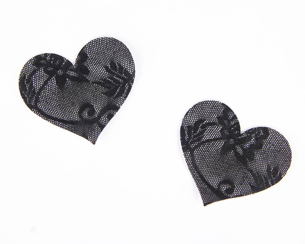 Sexy Black Lace Heart Shaped Nipple Cover