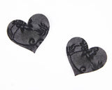 Sexy Black Lace Heart Shaped Nipple Cover