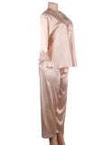 High Quality Long Sleeve Silk Pajama Egypt Set Two Piece Set in