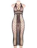 Sexy Fishnet Hollow Out Long Lingerie Babydolls