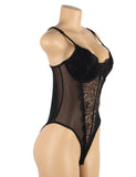 High Quality Lace Splicing Sexy Egypt Teddy With Underwire