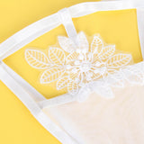 Sexy 3pcs Embroidery Applique Feather Bra Panty Egypt Set With Underwire