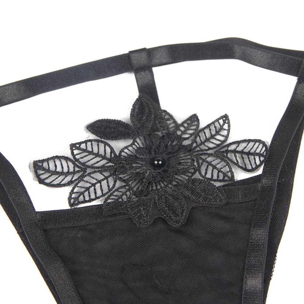 Sexy 3pcs Embroidery Applique Feather Bra Panty Egypt Set With Underwire