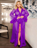 Queen Egypt Robe Perspective Sheer Sleepwear