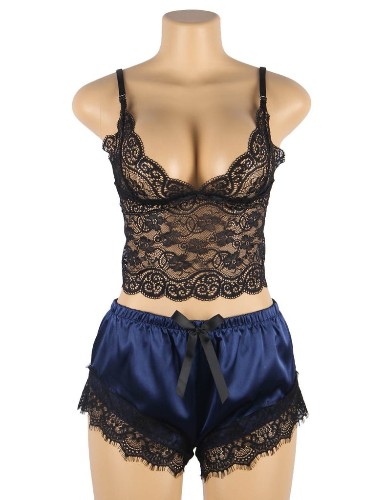 Lace Silk Camisole Home Casual Red Pajamas Set Egypt