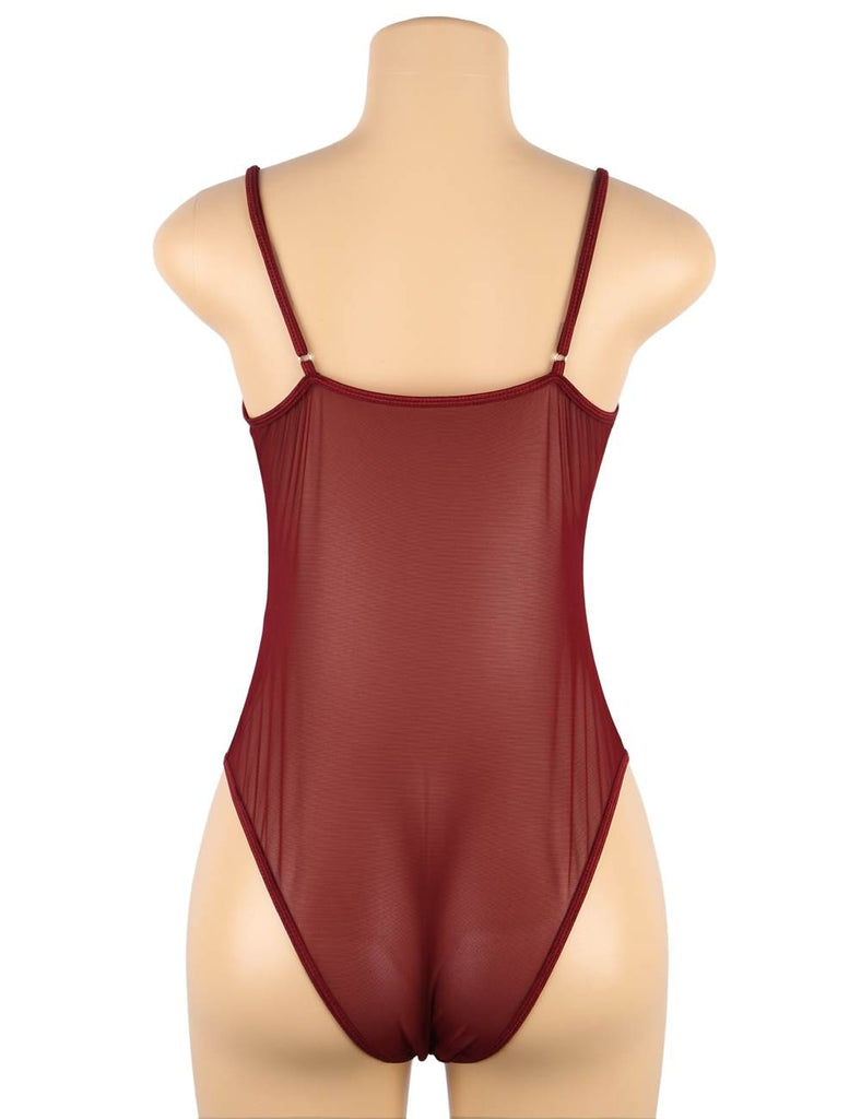 High Quality Lace Splicing Sexy Egypt Teddy With Underwire