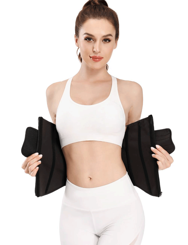 Zippered Belt 9 Steel Bones Neoprene Fitness Waist Trainer