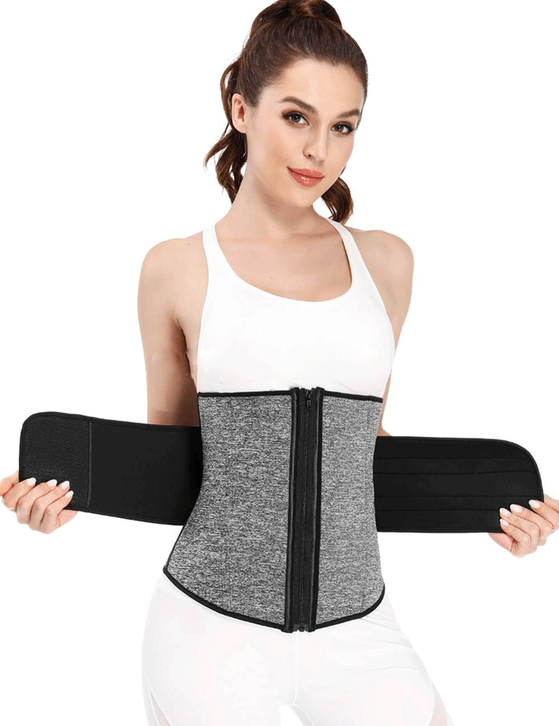 Zippered Belt 9 Steel Bones Neoprene Fitness Waist Trainer
