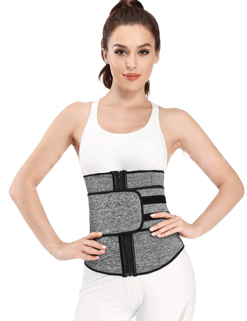 Zippered Belt 9 Steel Bones Neoprene Fitness Waist Trainer