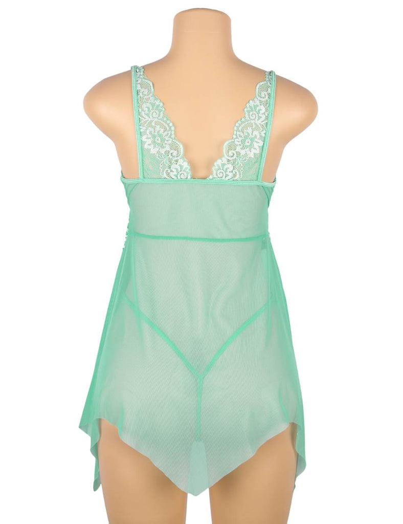 Lace Stitching Irregular Skirt Perspective Babydoll Egypt