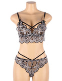 High Quality Lace Cross Strap Decoration Sexy Bra Set Egypt