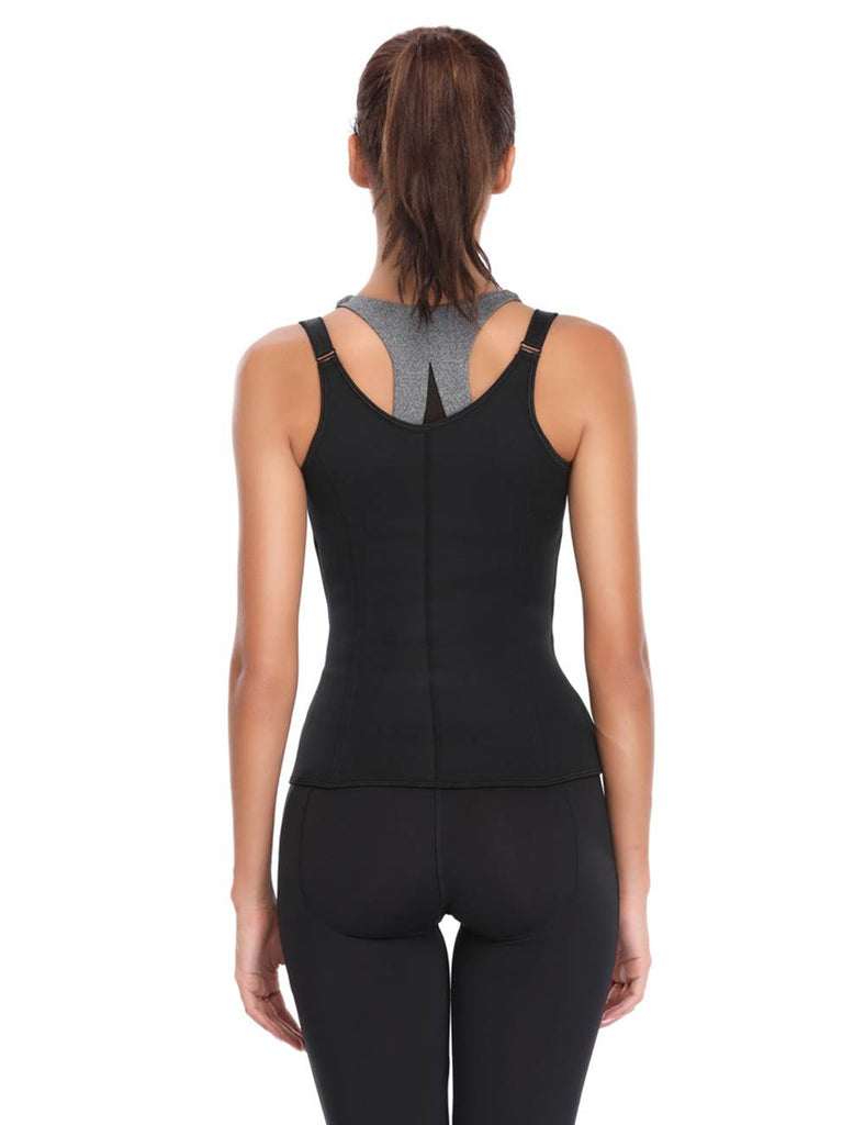 New 6 Pieces Steel Bones Black Neoprene Waist Training Corset