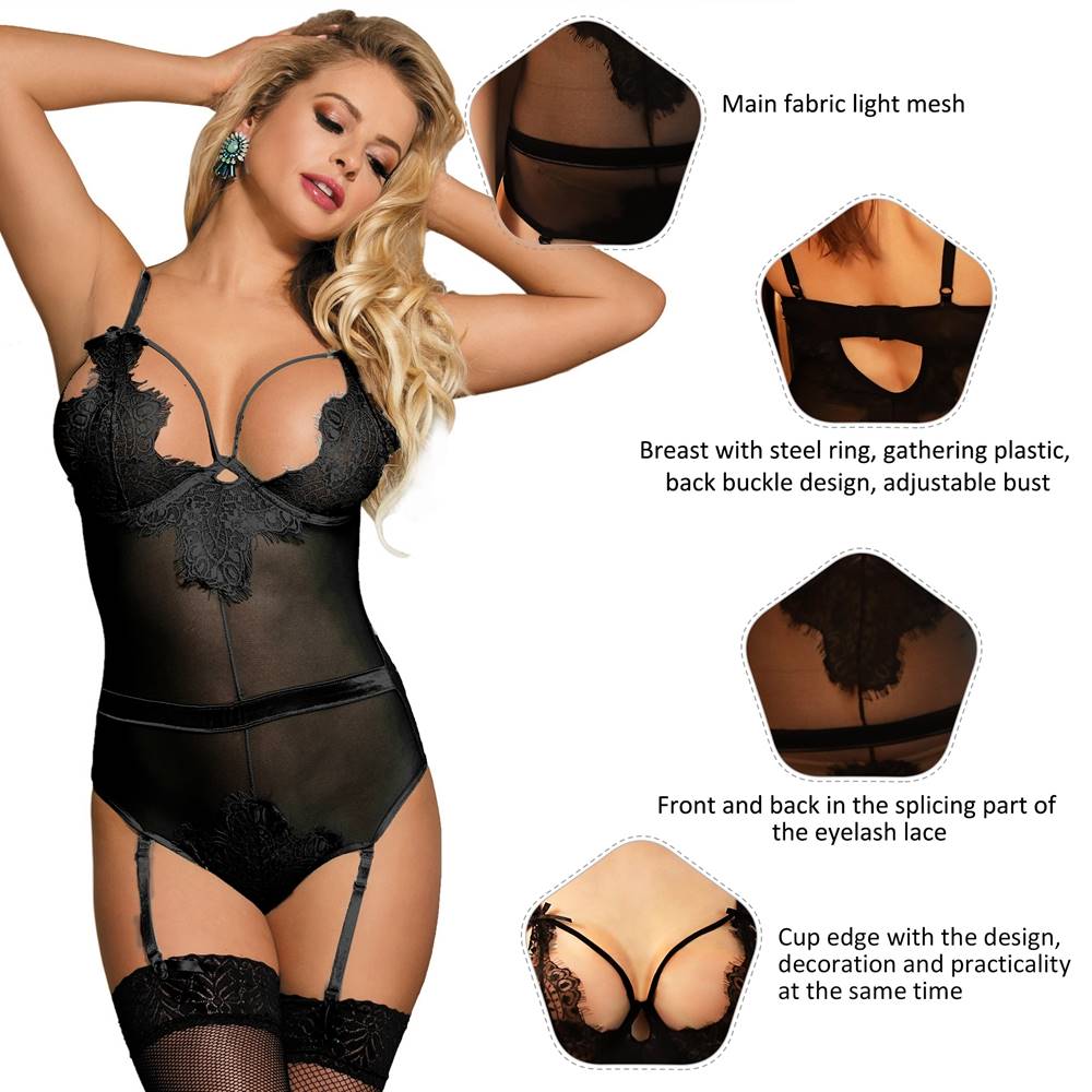 Eyelash Lace Teddy Lingerie Egypt
