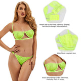 Custom High Quality Beautiful Lingerie Lace Bra Set Egypt With Steel ring