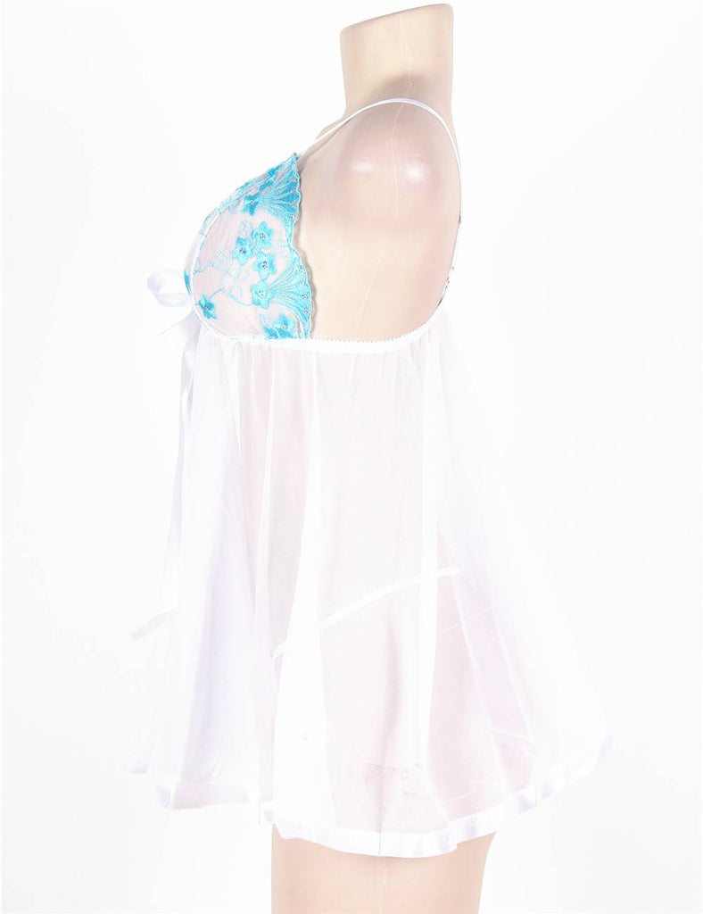 Sexy Egypt Sheer Lace Open Back Babydoll Dress