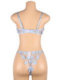 Floral Applique Embroidery Mesh Underwire underwear set Egypt