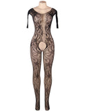 Fishnet & Lace Crotchless Floral Bodystockings Egypt