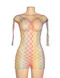 Colorful Long Sleeve Fishnet Bodystocking Egypt