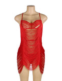 Plus Size Tassel Hollow Sexy Beach Babydoll