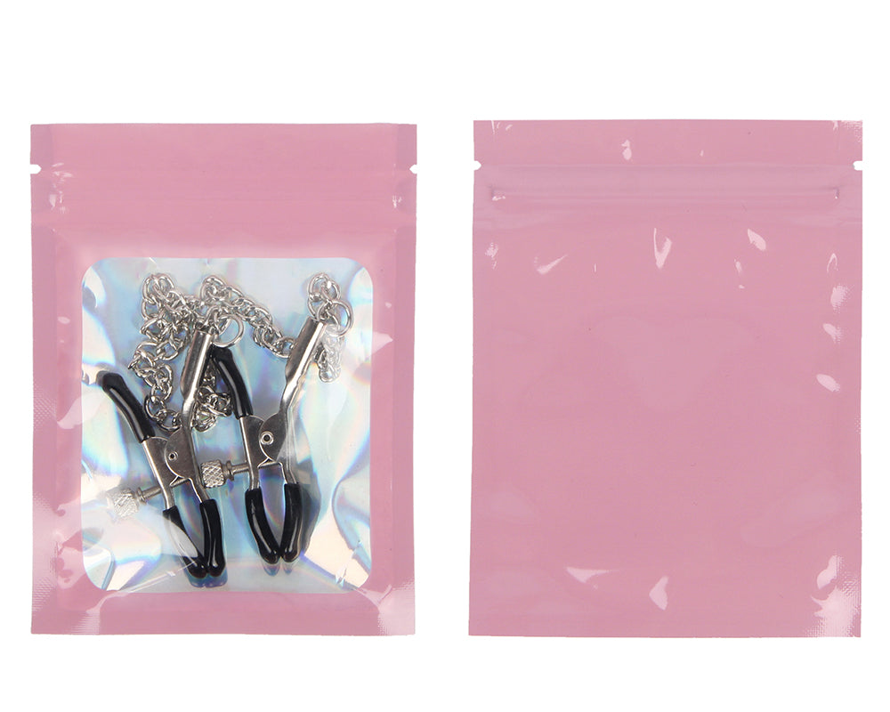 Silver Chain Nipple Clips Erotic Toy