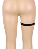 Leather Adjustable Stud Punk Leg Loop Garter Clip