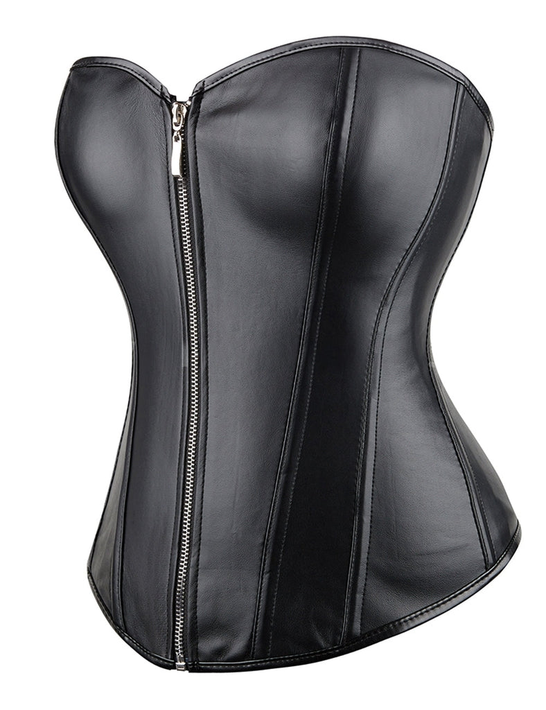 New  Sexy Leather Corset Teddy
