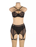 Mesh Underwire Garter Lingerie Egypt Set (